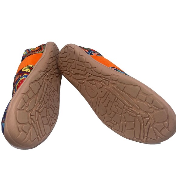 GOKIA~LHASA BLOSSOM COLORFUL CANVAS FASHION SLIP-ON WOMEN'S SHOES ~ SIZE 11 - Picture 11 of 13